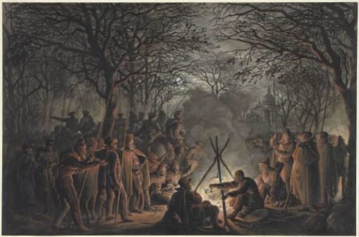 Camp of the Cossacks outside the Muiderpoort in Amsterdam, 1813