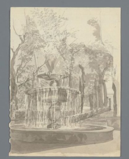 Fountain in a garden