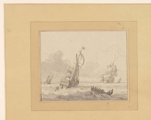 Seascape with a boat