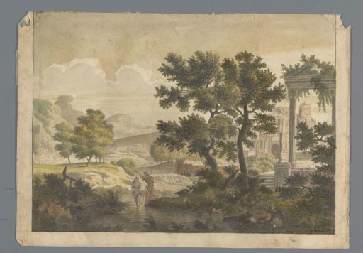 Landscape with the baptism of Christ