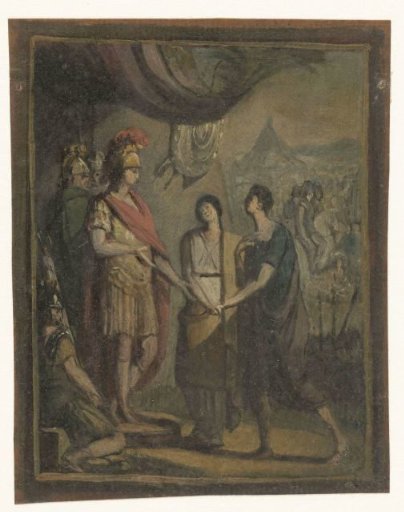 Two youths presented to a field commander