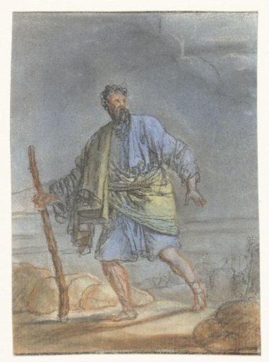 Walking Man with a Staff