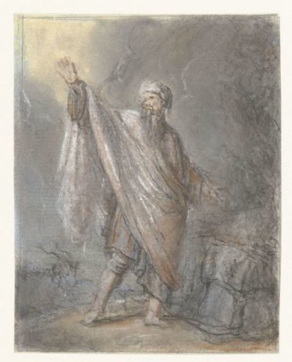 Standing Man at a Burning Sacrifice