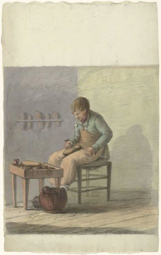 Shoemaker at work