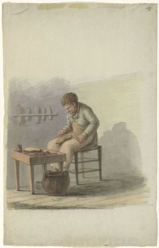 Shoemaker at work