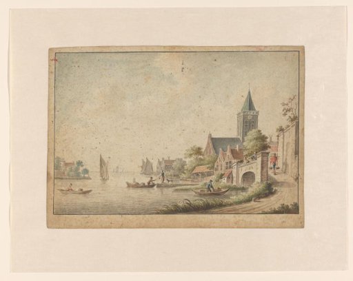 View of a town on the water