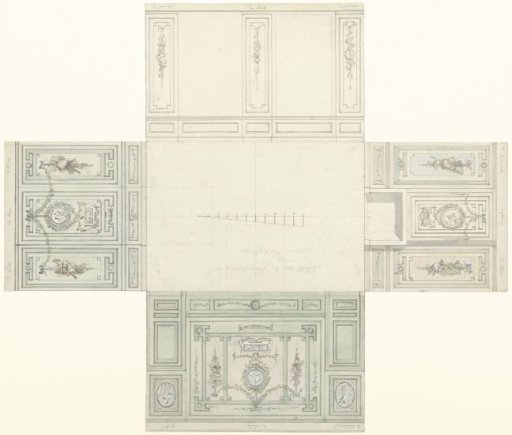 Design for the Wall Decorations of a Bedroom at Drakesteyn