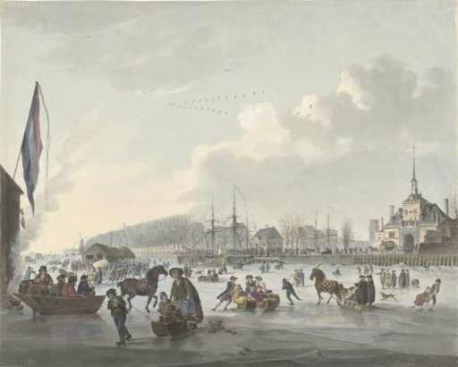 Ice entertainment for Rotterdam, ca. 1784