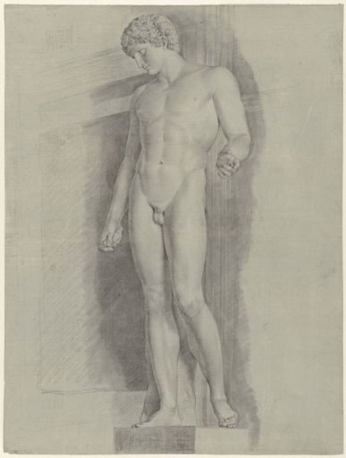 Study after the statue called the Albani Antinous