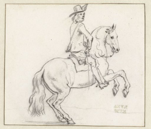 Rider on a Horse in Levade