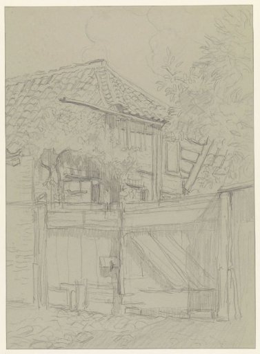 House with closed gate