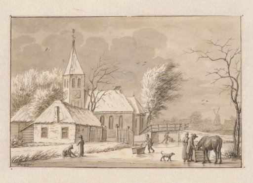 Winter View near a Church