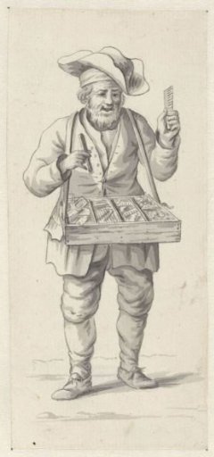 Street Vendor with Combs and Needles