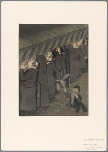 Design for a political cartoon: row of gentlemen at a feeding trough