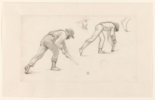 Studies of a bending man