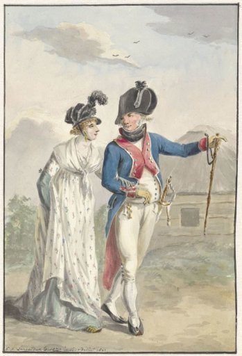 Batavian officer of the 1st Half Brigade, 1801