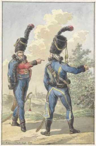 Two standing soldiers