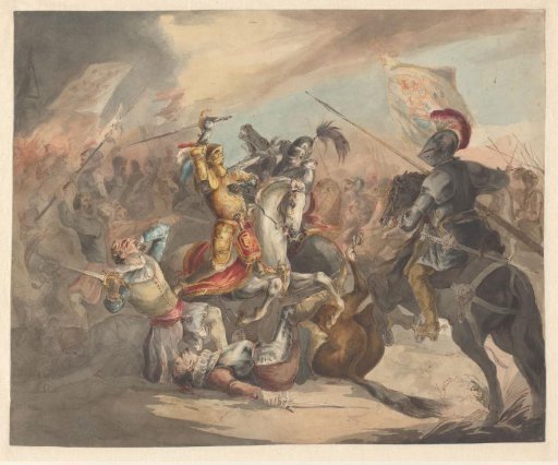 Battle with knights