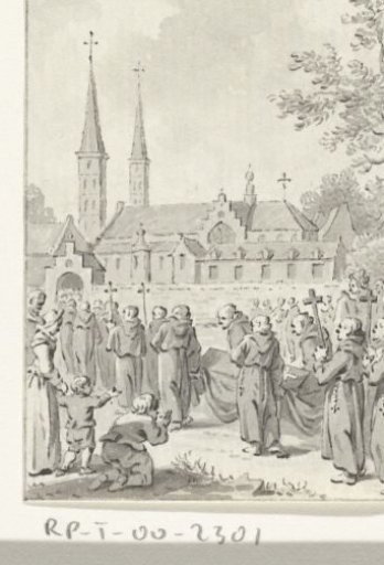 The Burial of St. Jerome at Egmond, c. 835