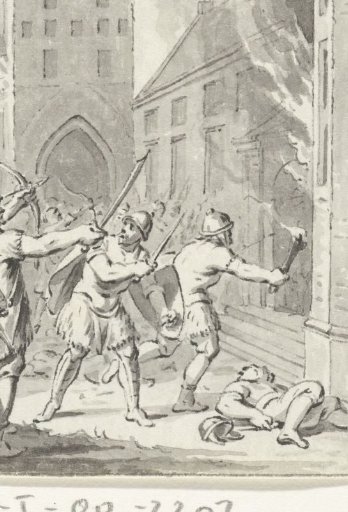 The Destruction of the Palace at Nijmegen by the Normans, 881