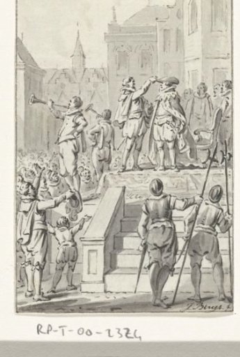 The Duke of Anjou invested at Antwerp, 1582