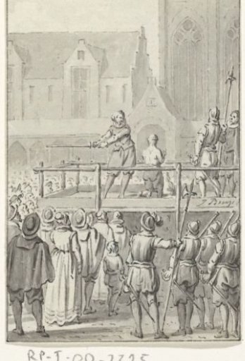 Beheading of the engraver Cornelis de Hooghe, 1583