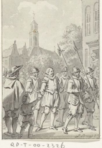 Admiral Blois van Treslong imprisoned at the Gravensteen in Middelburg, 27 February 1585
