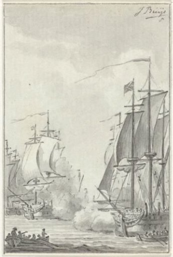 Encounter between Fielding and Van Bylandt, 1779