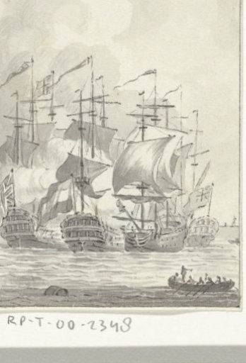 Willem Crul in combat with the English, 1781