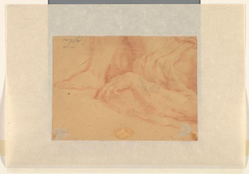 Fragment of a Figure Study of a Reclining Man