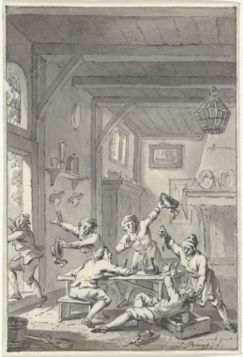 Fights with Orangists in Voorburg, 1787