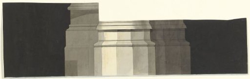 Design for a monument for C. Brunings: base of a column on a pier