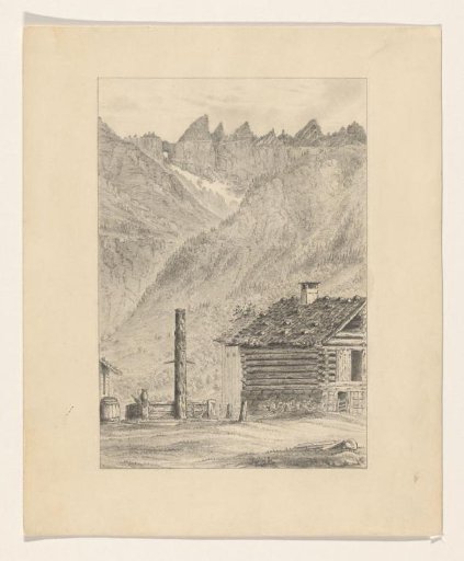 View of Martinsloch near Elm in Switzerland