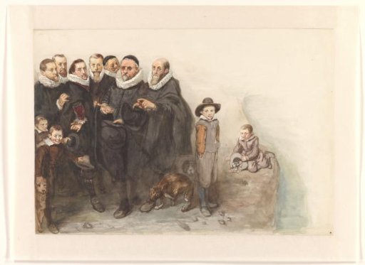 Left bank with Protestant persons
