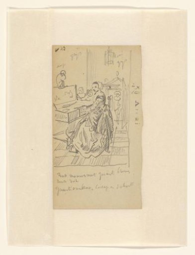 Woman at a Spinet in an Interior