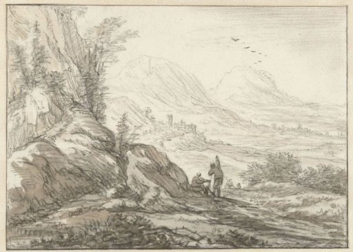 Mountain Landscape with a View of a Valley