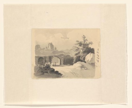 Landscape with Figures at a Bridge