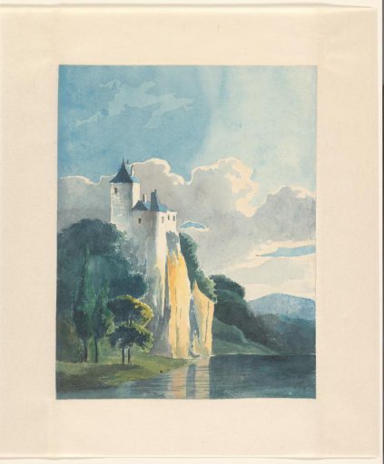 Mountain Landscape with a Castle by a Lake