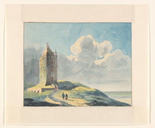 Coastal view with lighthouse