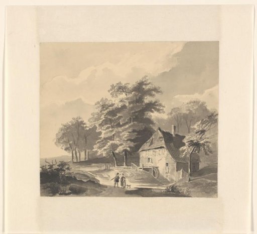 Landscape with a watermill