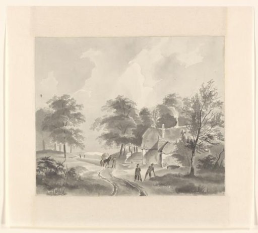 Landscape with Farmhouse by a Road