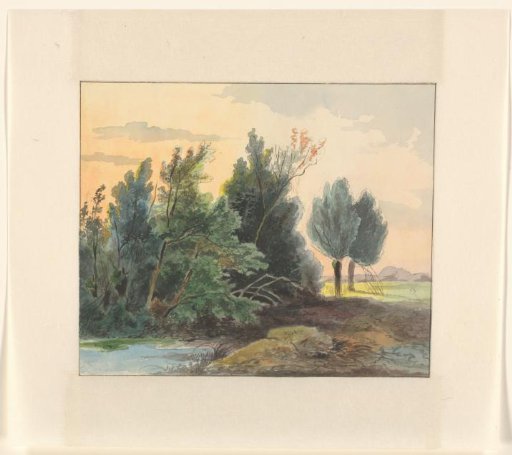 Landscape with Trees by a Ditch
