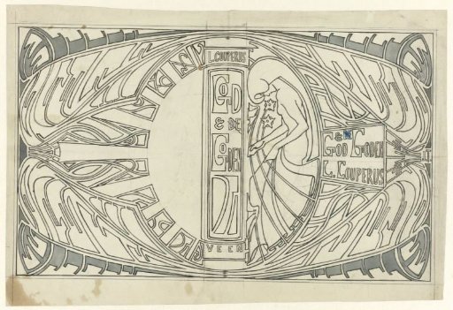 Cover Design for: Louis Couperus, God and Gods, 1903