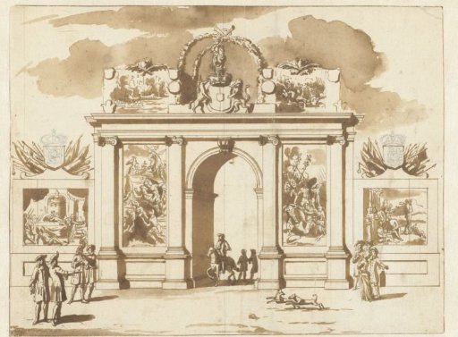 Triumphal Arch for William III, on the Square in The Hague, 1691