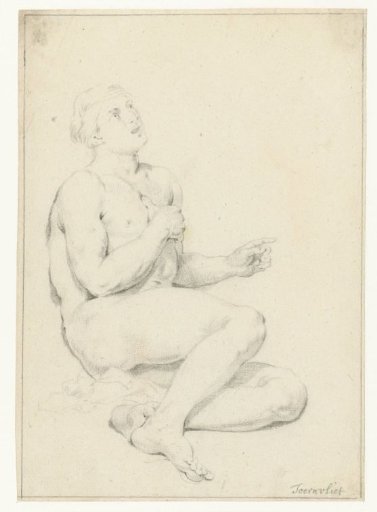 Study of a Seated Male Nude