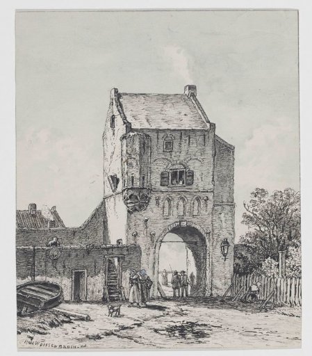 View of the Water or Prison Gate at Woudrichem