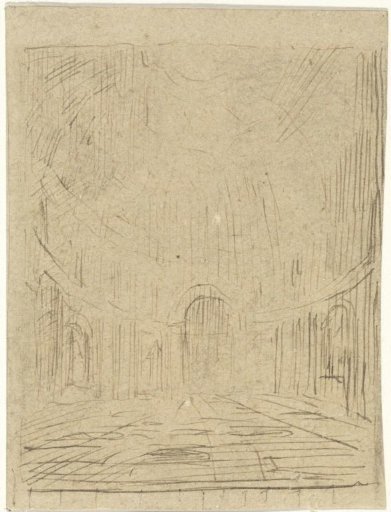Church Interior with a Dome