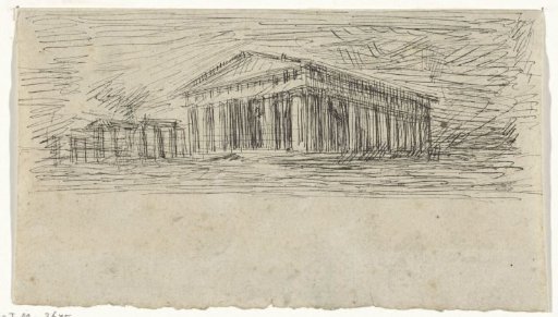 View of a classical temple