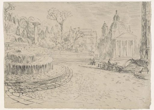 View of the Piazza del Popolo