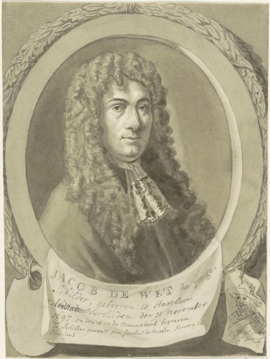 Portrait of the painter Jacob de Wet (the Younger)
